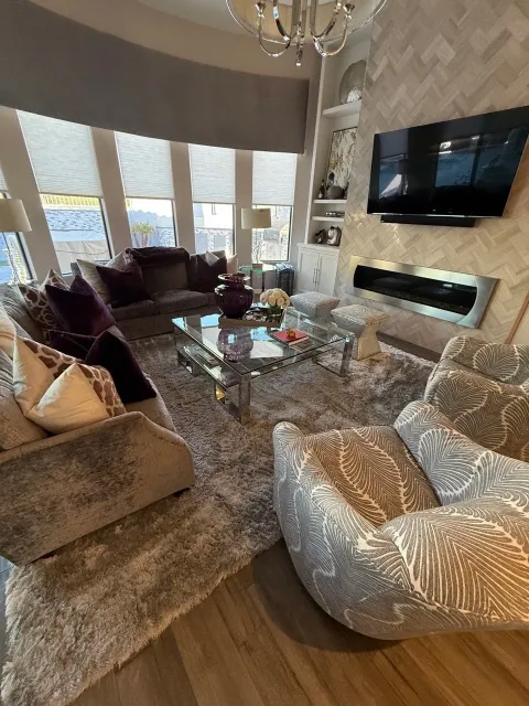 Deep cleaned living room in a Greater Denver home